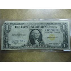 1935-A $1 SILVER CERTIFICATE NORTH AFRICA YELLOW