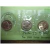 Image 1 : 1980 P/D/S SBA DOLLAR SOUVENIR SET