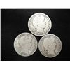 Image 1 : 1908-O,11-S & 15-S BARBER HALF DOLLARS