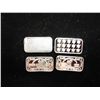 Image 1 : 4-1 GRAM .999 FINE SILVER INGOTS AMERICAN FLAG,