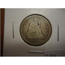 1877-S SEATED LIBERTY QUARTER