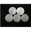 Image 2 : 5 ASSORTED 1920'S MERCURY DIMES