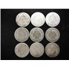 Image 2 : 9 ASSORTED 1880'S SEATED LIBERTY DIMES