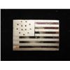 Image 1 : 27 GRAM STERLING SILVER FLAG INGOT KNOLL FLAG