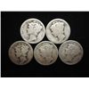 Image 1 : 5 ASSORTED 1920'S MERCURY DIMES