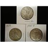 Image 1 : 1935-S,39 & 45-D WALKING LIBERTY HALF DOLLARS