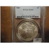 Image 1 : 1887 MORGAN SILVER DOLLAR PCGS MS64