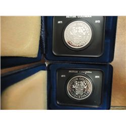 2-1971 CANADA BRITISH COLUMBIA DOLLARS (PF LIKE)