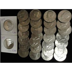 EXCELLENT ASSORTMENT OF 30 KENNEDY HALF DOLLARS