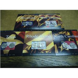 5 US MINT P & D 50 STATE QUARTER (UNC)  SETS