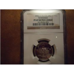 2002-S SILVER TENNESSEE QUARTER NGC PF69 ULTRA CAM