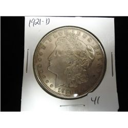 1921-D MORGAN SILVER DOLLAR