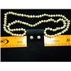 Image 2 : 31" FRESHWATER PEARL NECKLACE AND 9-10MM EARRINGS