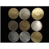 Image 1 : 9 ASSORTED $1 SIZE CASINO TOKENS SEE DESCRIPTION