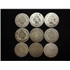 Image 2 : 9 ASSORTED 1870'S SEATED LIBERTY DIMES