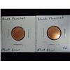 Image 1 : 2-MINT ERROR PENNY BLANCK PLANCHETS UNC