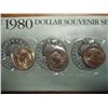 Image 1 : 1980 P/D/S SBA DOLLAR DOLLAR SOUVENIR SET