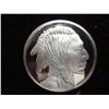 Image 2 : 1 TROY OZ. .999 FINE SILVER BUFFALO / INDIAN ROUND