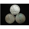 Image 2 : 1943,45 & 47-D WALKING LIBERTY HALF DOLLARS