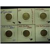 Image 1 : 6 ASSORTED BUFFALO NICKELS 1920'S