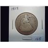 Image 1 : 1858 SEATED LIBERTY HALF DOLLAR