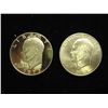 Image 1 : 2-1973-S IKE SILVER DOLLARS UNC AND PROOF