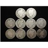 Image 1 : 10 ASSORTED BARBER DIMES