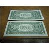 Image 2 : 2-2003-A $1 FRN'S LOW CONSECUTIVE SERIAL 'S (UNC)