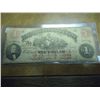 Image 1 : 1862 $1 VIRGINIA TREASURY OBSOLETE BANK NOTE