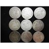Image 1 : 9 ASSORTED 1880'S SEATED LIBERTY DIMES
