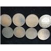 Image 1 : 8 ASSORTED CANADA LARGE CENTS 1914-1920