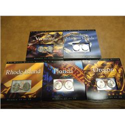 5 US MINT P & D 50 STATE QUARTER SETS UNC