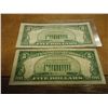 Image 2 : 1934-A & 1934-C $5 SILVER CERTIFICATES BLUE SEALS