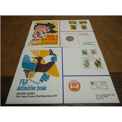 2-HUTT COMMEMORATIVE PNC'S 1971 1ST DAY OF ISSUE