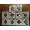 Image 1 : 10-ASSORTED LIBERTY "V" NICKELS SEE DESCRIPTION