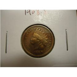 1908-S INDIAN HEAD CENT (EXTRA FINE)