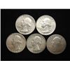 Image 1 : SILVER 5-1960'S WASHINGTON QUARTERS