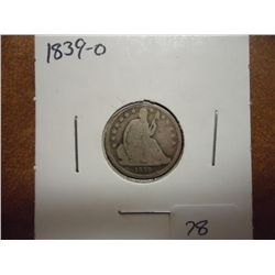 1839-O SEATED LIBERTY DIME