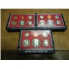 Image 1 : 1980,81 & 82 US PROOF SETS WITH BOXES