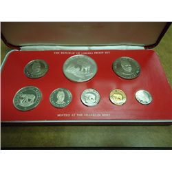 1978 REPUBLIC OF LIBERIA 8 COIN PROOF SET