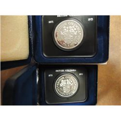 2-1971 CANADA BRITISH COLUMBIA $'S (PF LIKE)