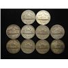 Image 2 : 10 ASSORTED 35% SILVER JEFFERSON WAR NICKELS