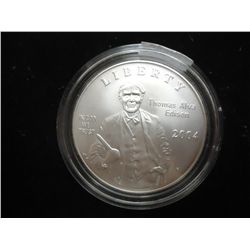 2004-P EDISON UNC SILVER DOLLAR
