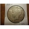 Image 1 : 1922-S PEACE SILVER DOLLAR