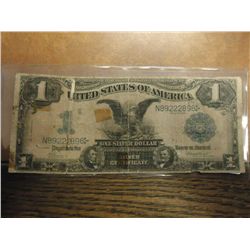 1899 LARGE SIZE $1 SILVER CERTIFICATE BLACK EAGLE