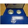Image 2 : 1986-S 2 PROOF COIN STATUE OF LIBERTY SET