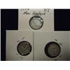 Image 2 : 1933,36 & 43 NEW ZEALAND SILVER 3 PENCE