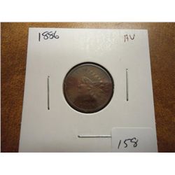 1886 INDIAN HEAD CENT AU