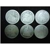 Image 1 : 6 ASSORTED 1840'S SEATED LIBERTY DIMES