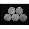 Image 2 : 5 ASSORTED TEENS MERCURY DIMES